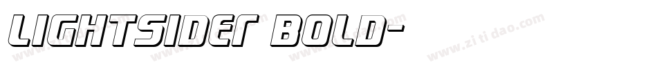Lightsider Bold字体转换